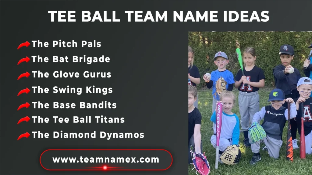 Tee Ball Team Name Ideas