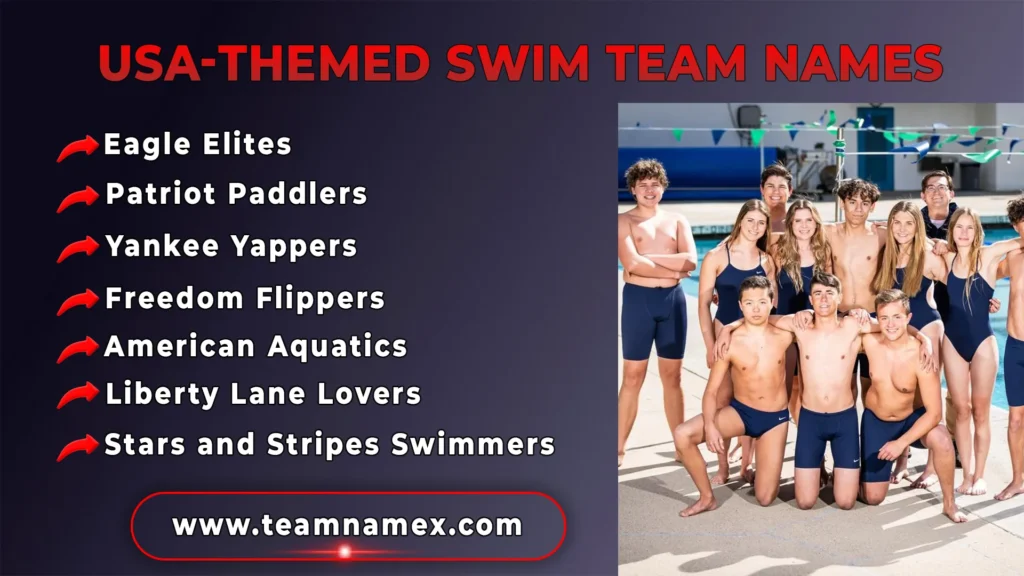 USA-Themed Swim Team Names