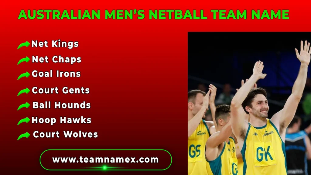 Australian Men’s Netball Team Name