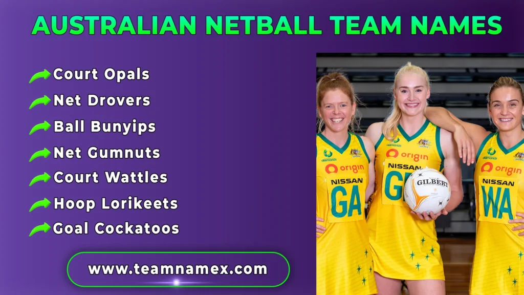 Australian Netball Team Names