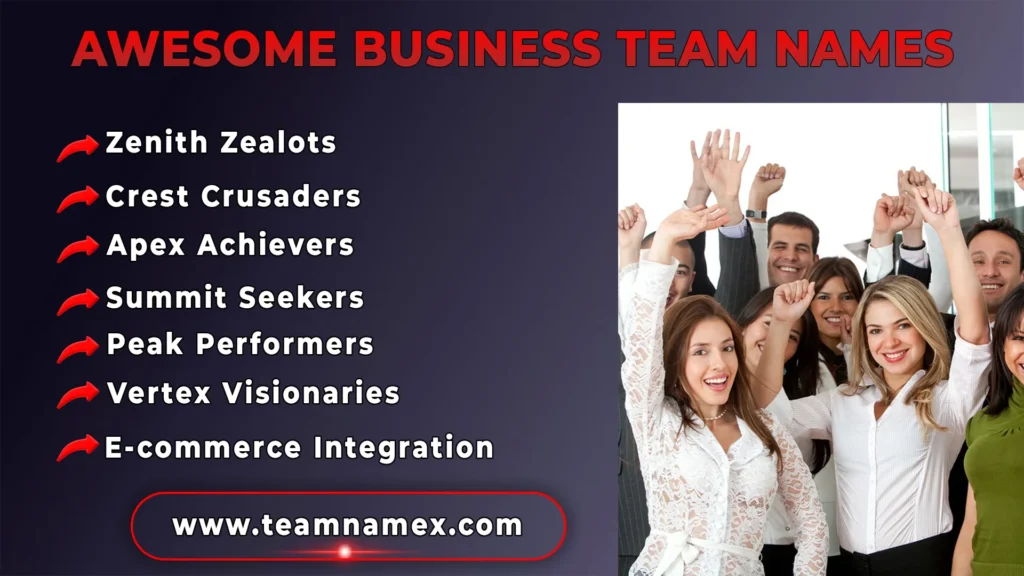 Awesome Business Team Names