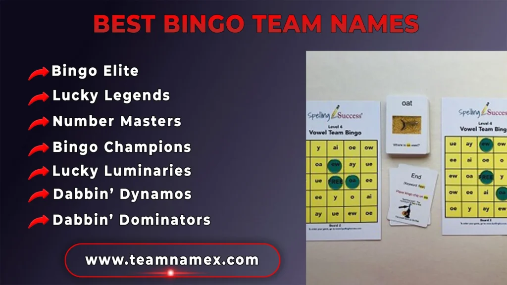 Best Bingo Team Names