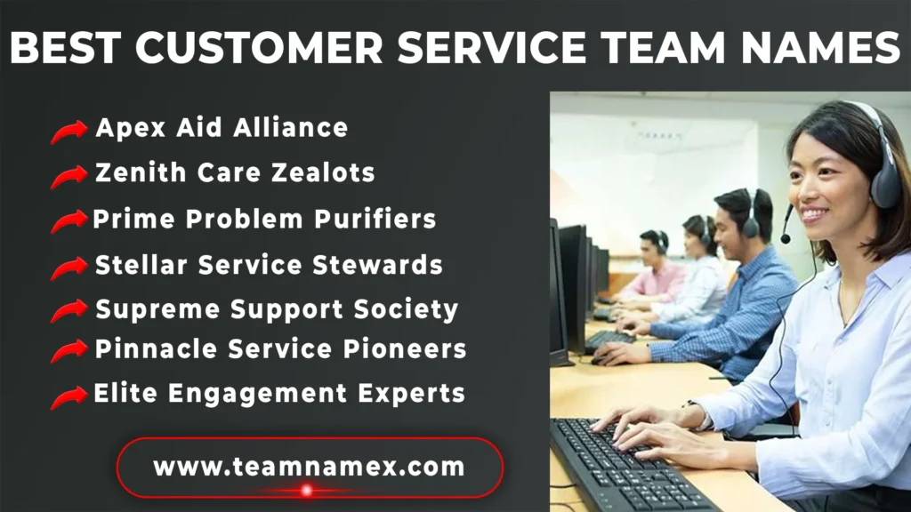 Best Customer Service Team Names