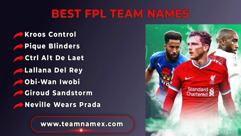 Best FPL Team Names