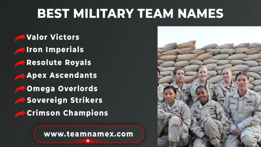 Best Military Team Names