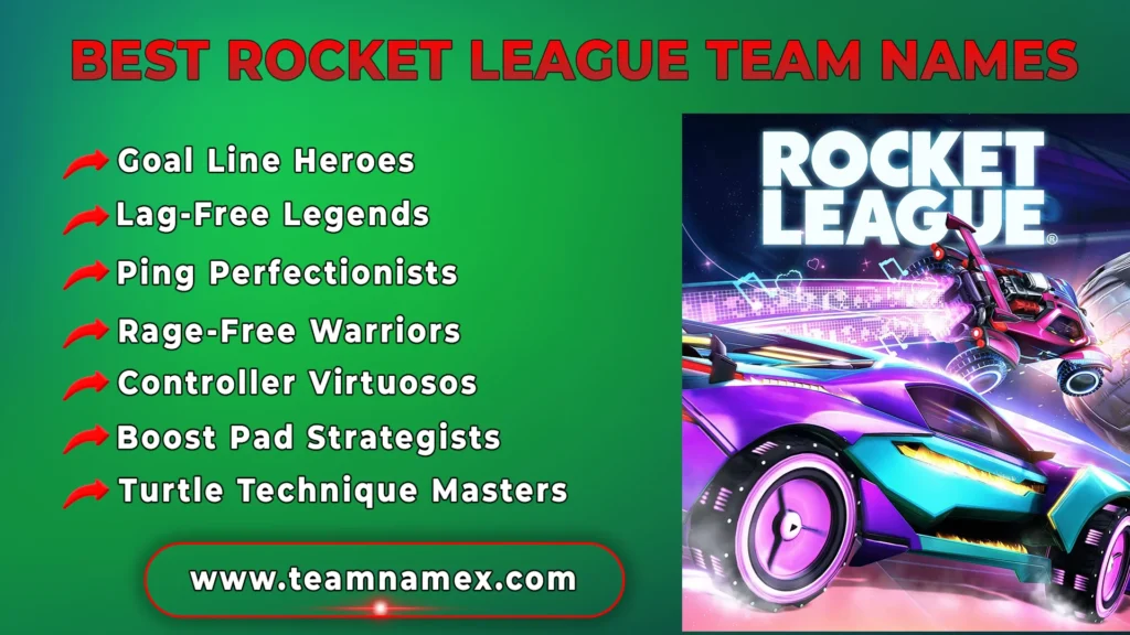 Best Rocket League Team Names