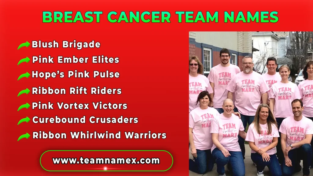 Breast Cancer Team Names