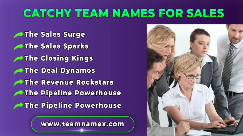 Catchy Team Names for Sales