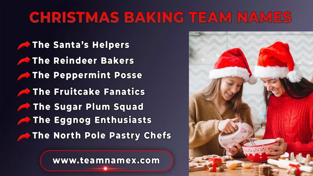 Christmas Baking Team Names