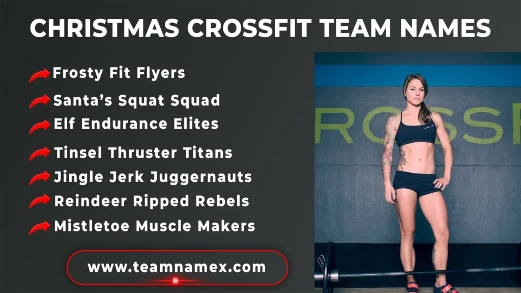 Christmas CrossFit Team Names