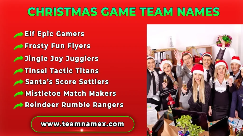 Christmas Game Team Names