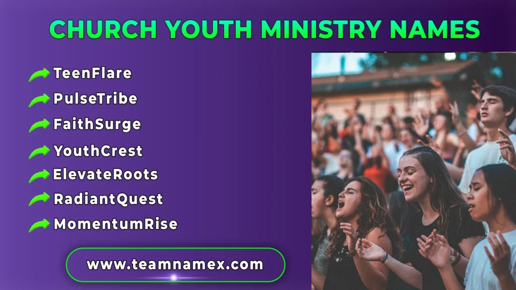 Church Youth Ministry Names