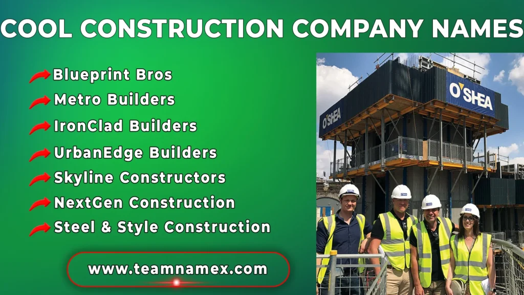 Cool Construction Company Names