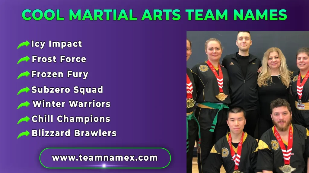 Cool Martial Arts Team Names
