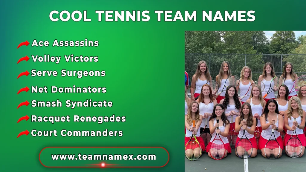Cool Tennis Team Names
