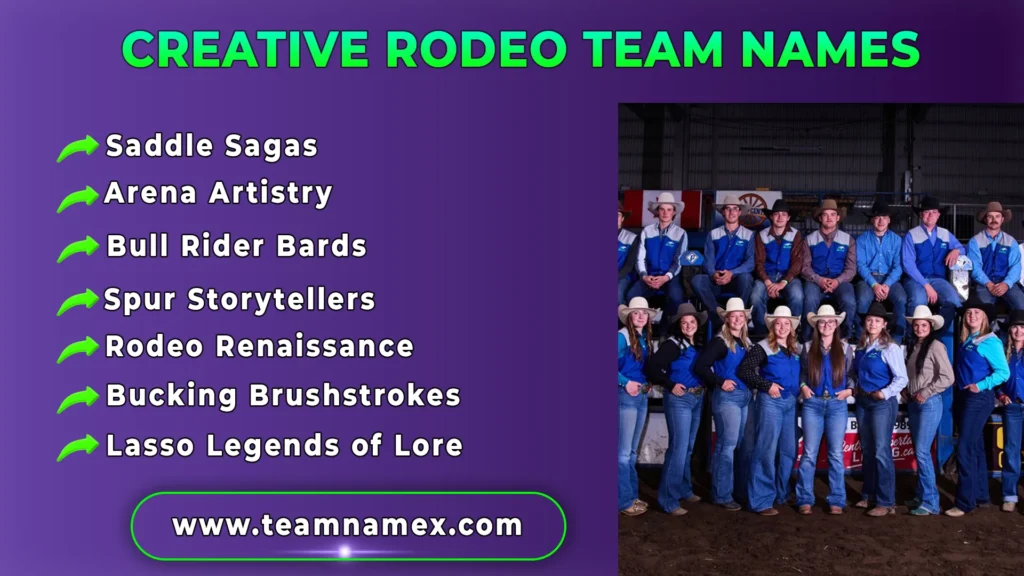 Creative Rodeo Team Names