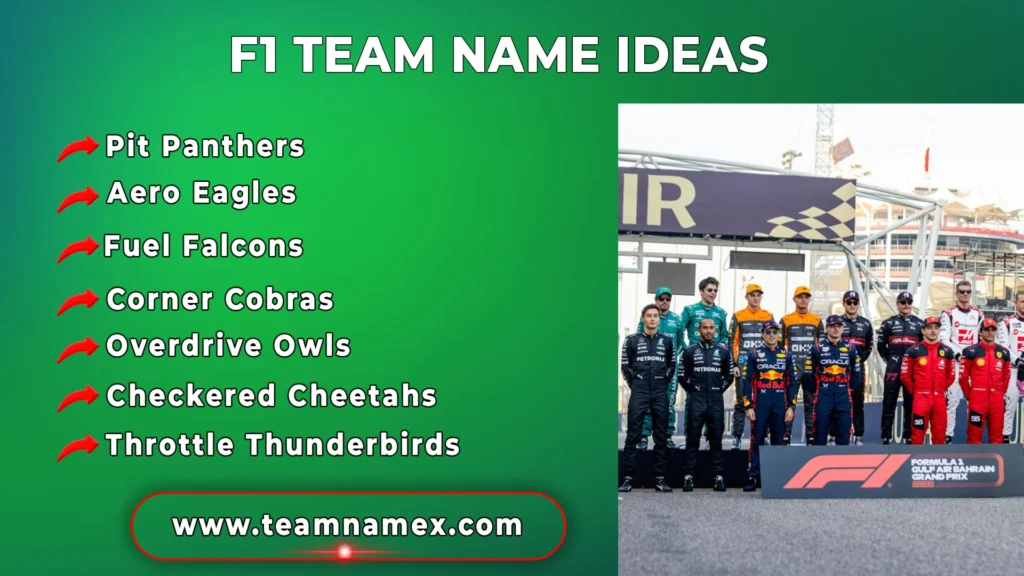 F1 Team Name Ideas