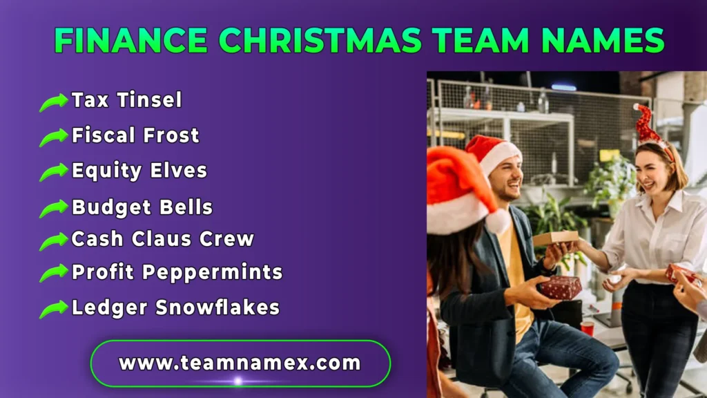 Finance Christmas Team Names