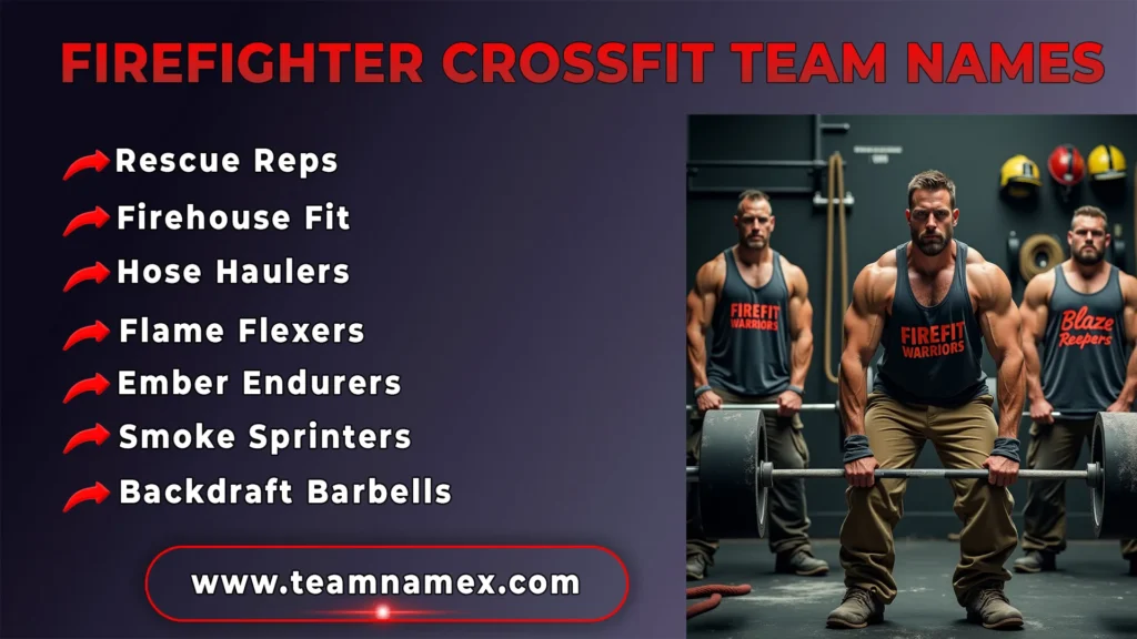Firefighter CrossFit Team Names