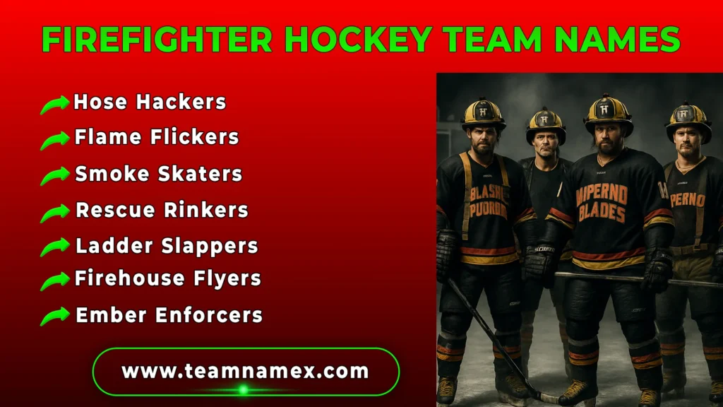 Firefighter Hockey Team Names