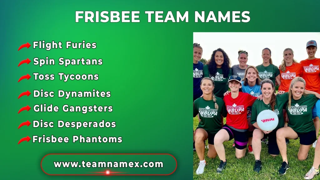 Frisbee Team Names