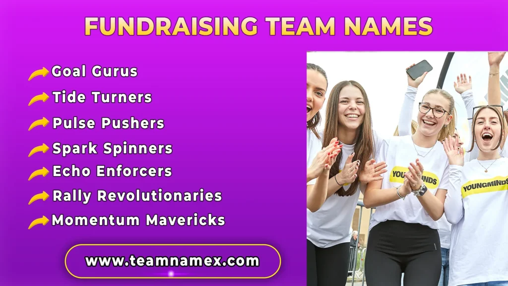 Fundraising Team Names