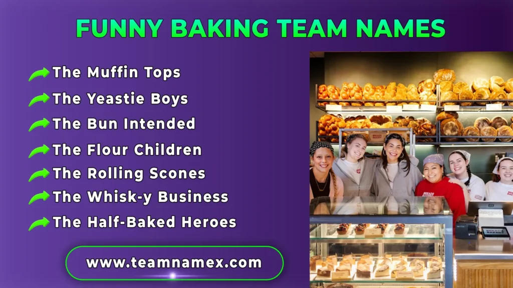 Funny Baking Team Names