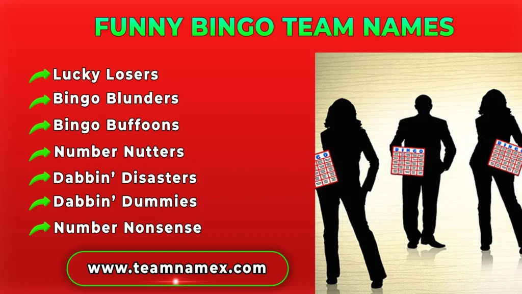 Funny Bingo Team Names