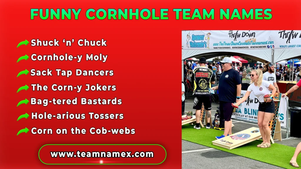 Funny Cornhole Team Names