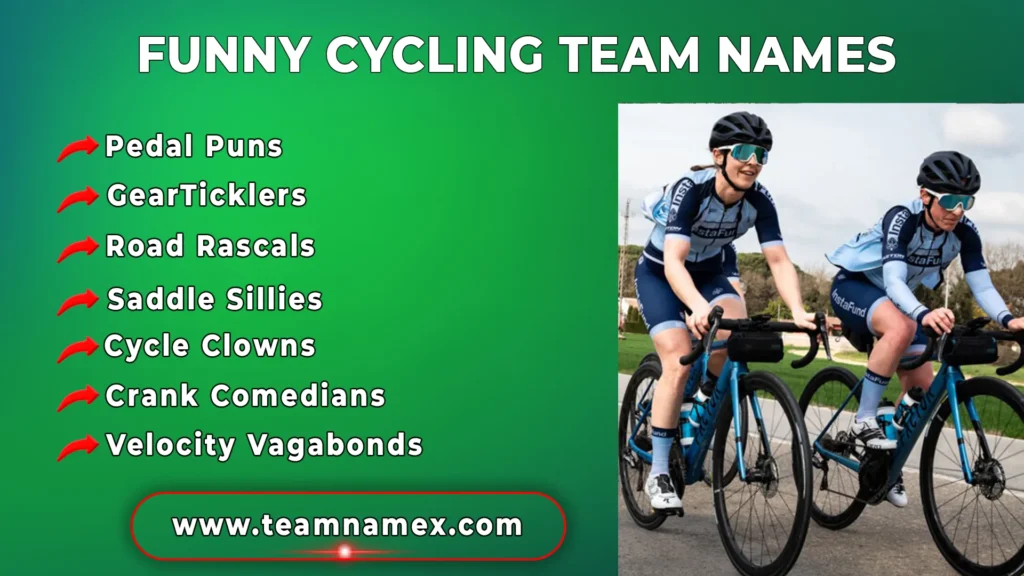 Funny Cycling Team Names