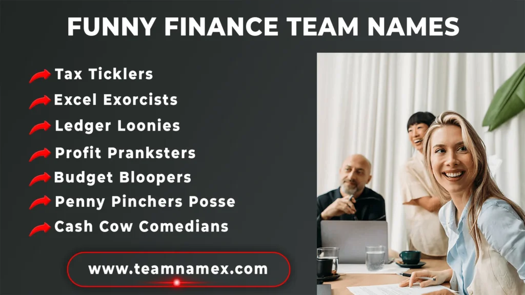 Funny Finance Team Names