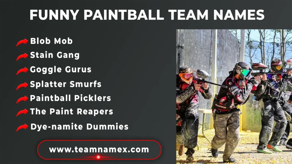 Funny Paintball Team Names
