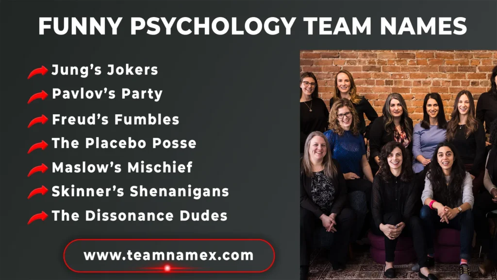Funny Psychology Team Names