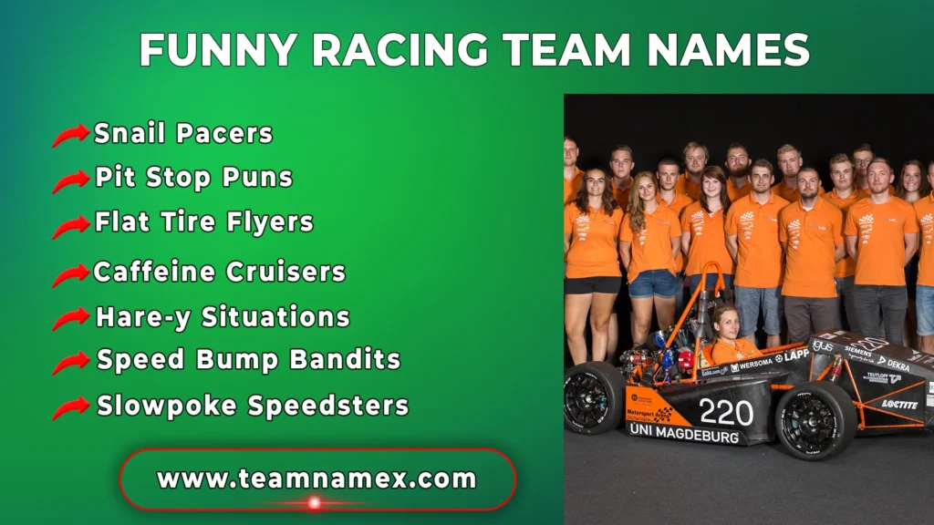 Funny Racing Team Names