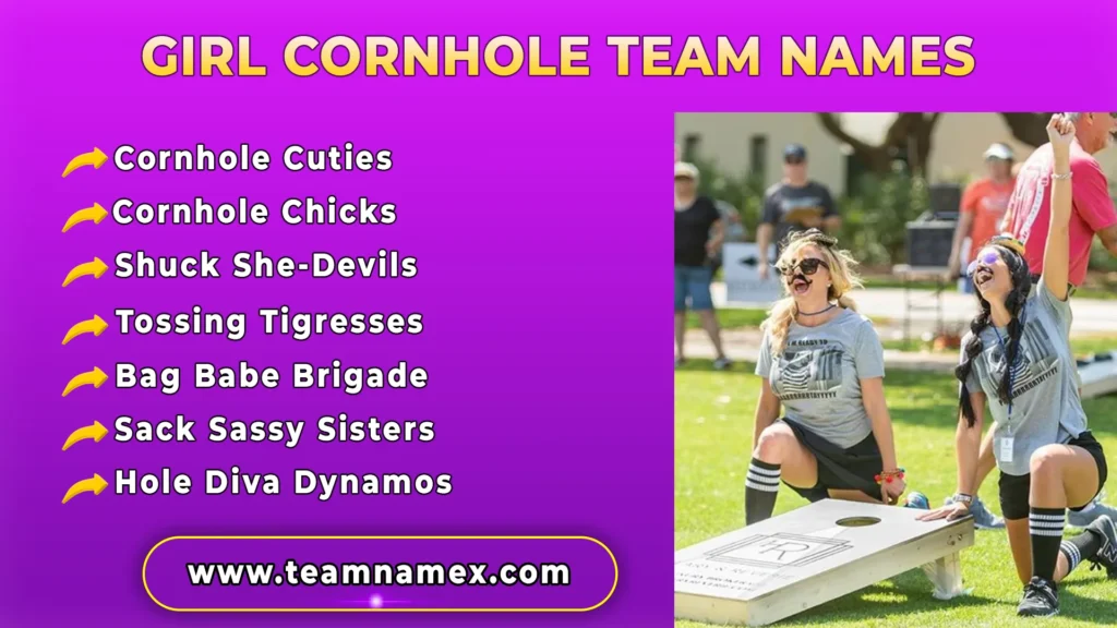 Girl Cornhole Team Names