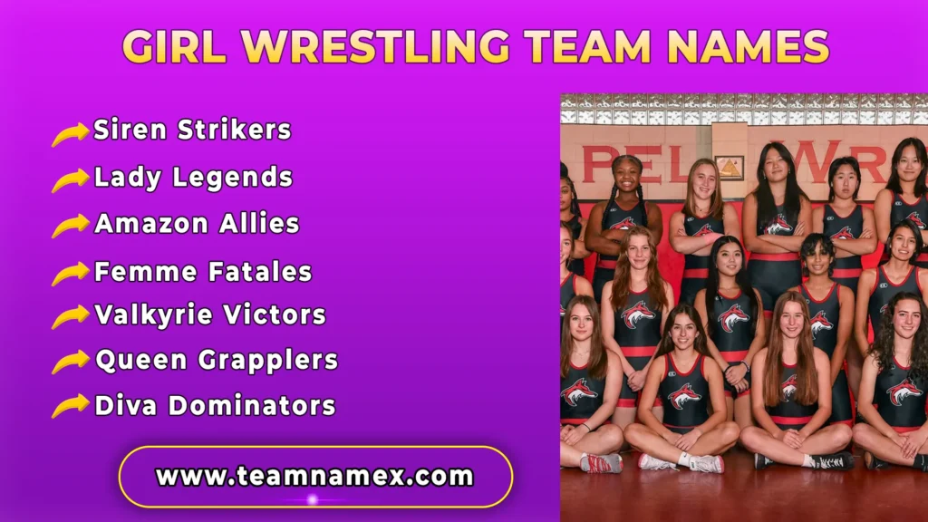 Girl Wrestling Team Names