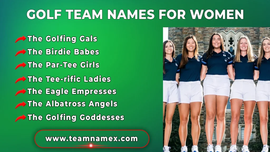 Golf Team Names for Women