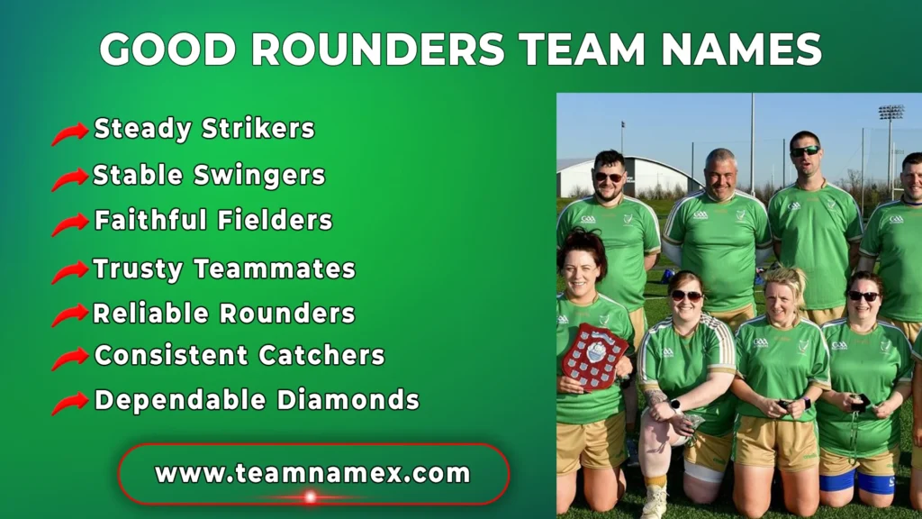Good Rounders Team Names