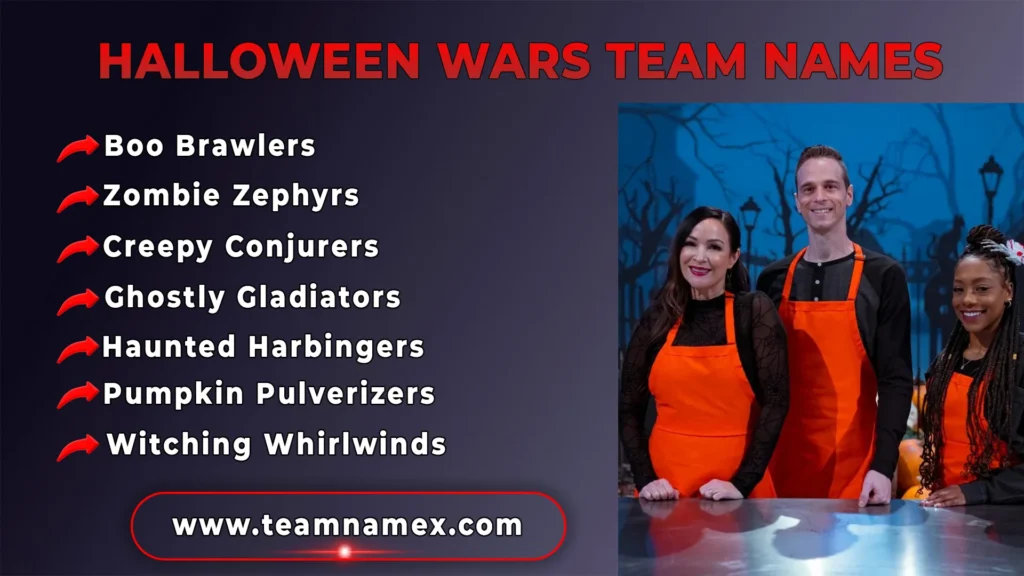 Halloween Wars Team Names