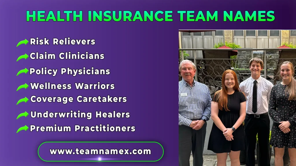 Health Insurance Team Names