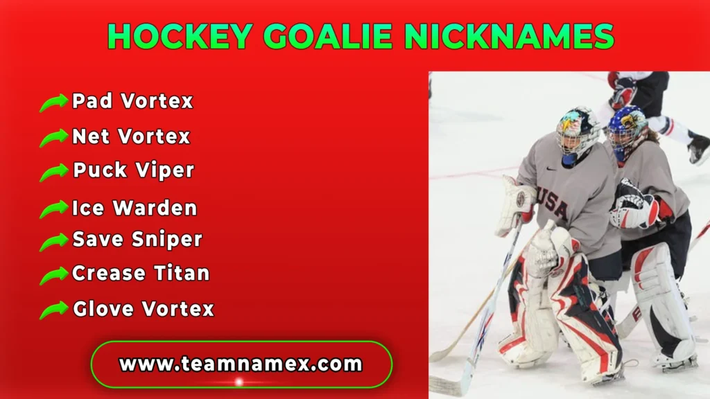 Hockey Goalie Nicknames