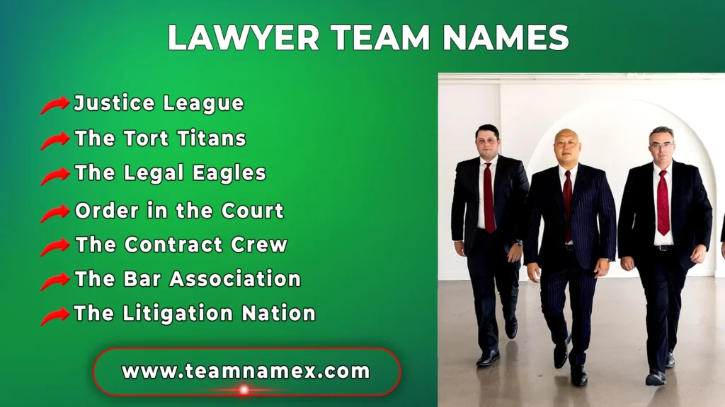 Lawyer Team Names