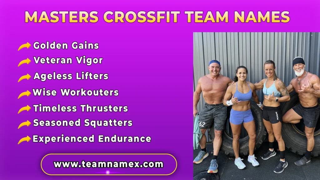 Masters Crossfit Team Names