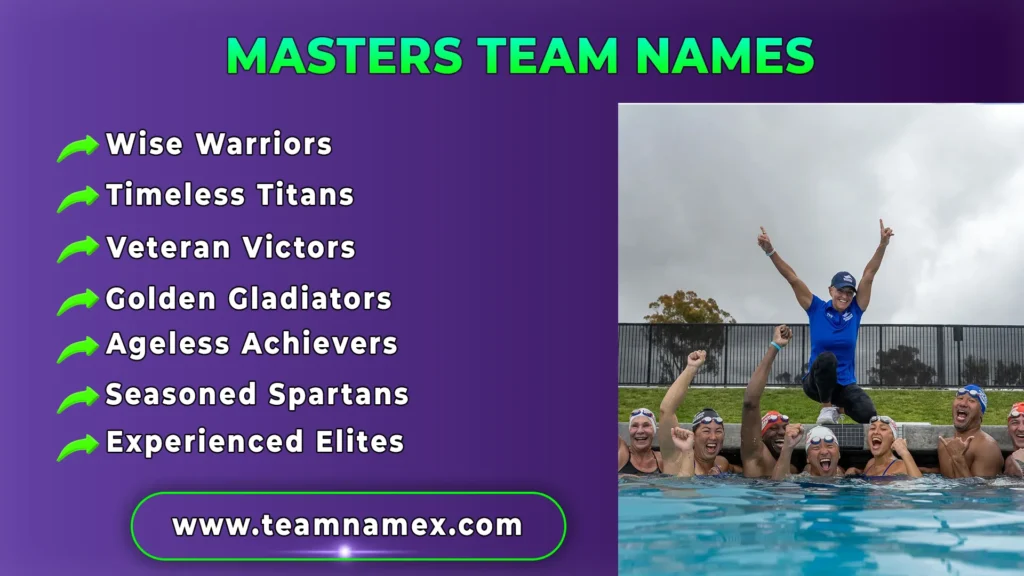 Masters Team Names
