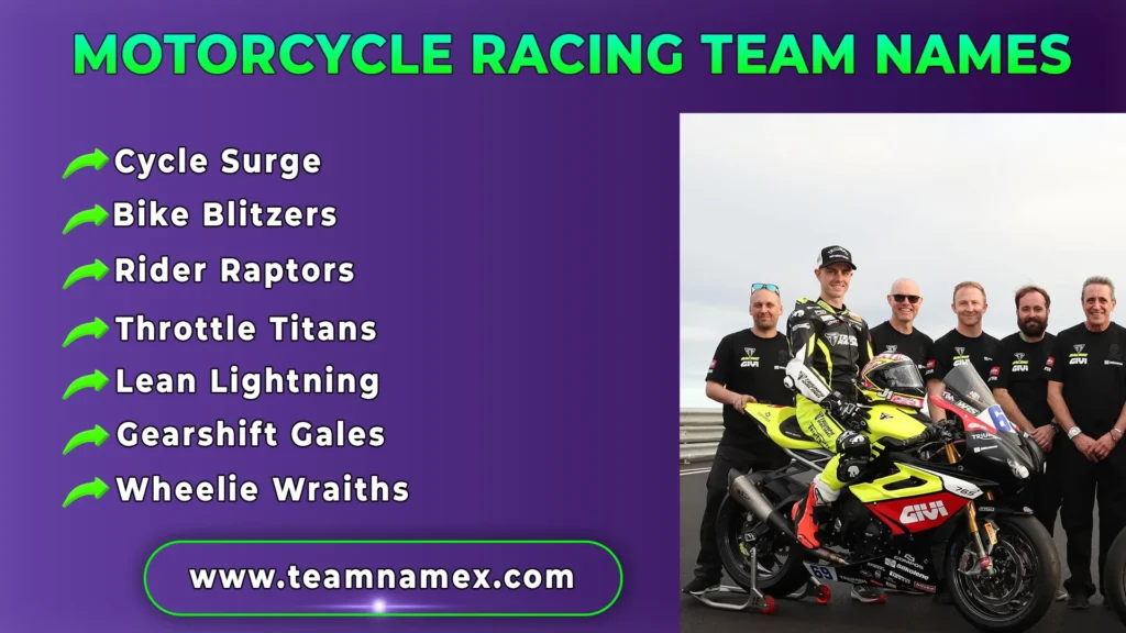 Motorcycle Racing Team Names