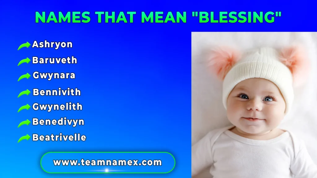 Names That Mean Blessing