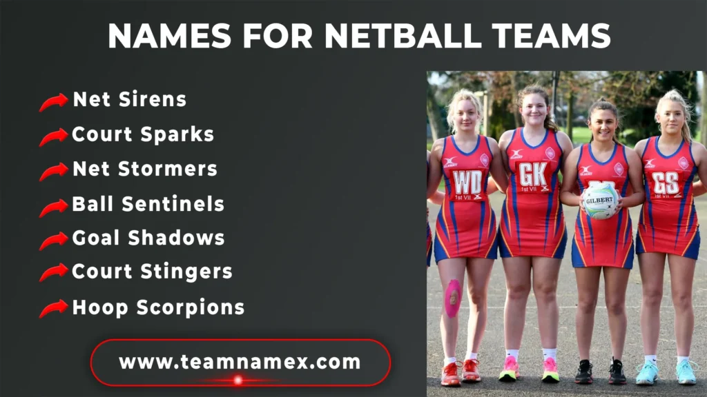 Names for Netball Teams