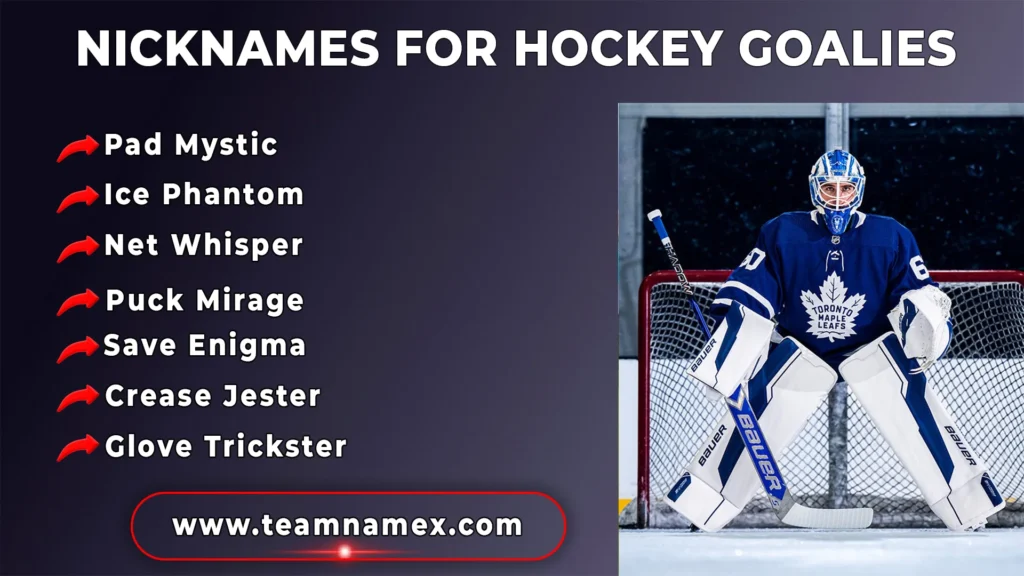 Nicknames for Hockey Goalies