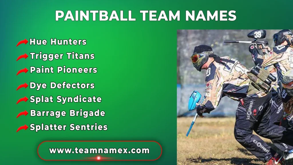 Paintball Team Names