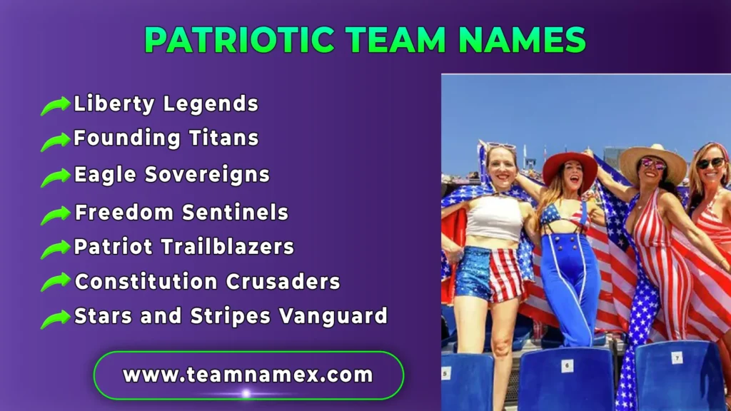Patriotic Team Names